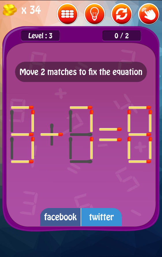 Matches Puzzle MatchStick Game Screen 3