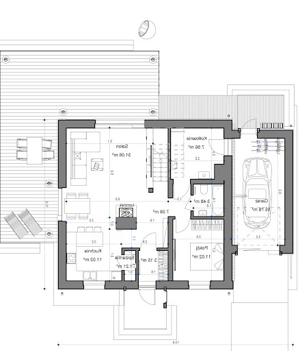 Domidea 63 dG - Rzut parteru