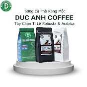 Túi 500G Cà Phê Rang Mộc D Đủ Thành Phần Robusta & Arabica Pha Phin, Pha Máy, Nguyên Hạt