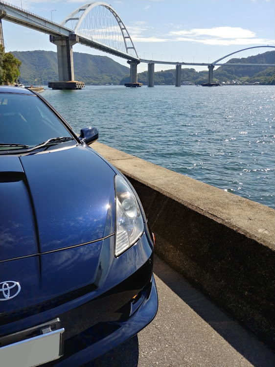 セリカのドライブ・カメ活・福山・ヤシの木・海に関するカスタム事例の投稿画像10枚目