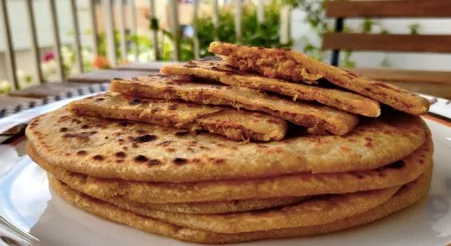 Jamaican Paneer Paratha - Jain