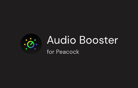 Audio Booster for Peacock TV small promo image