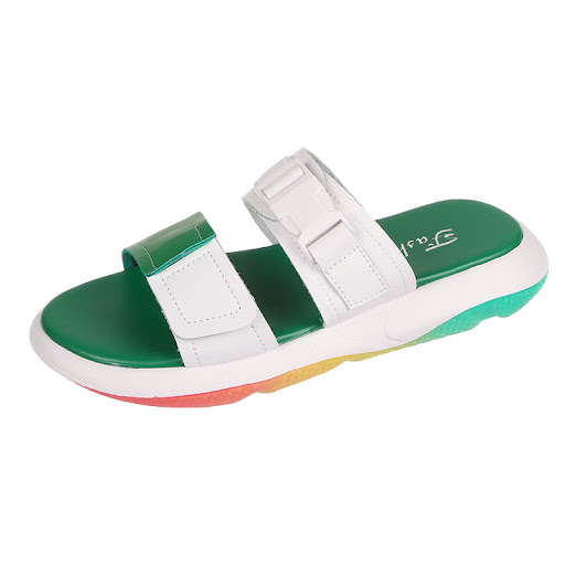 Title 7, Rainbow bottom womens sandals and slippers, en...