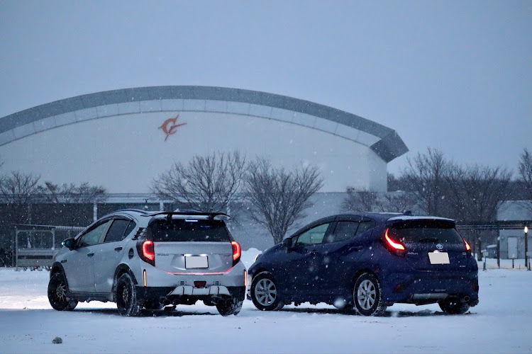アクアの北海道・千歳・苫小牧・飛行機・雪に関するカスタム事例の投稿画像6枚目