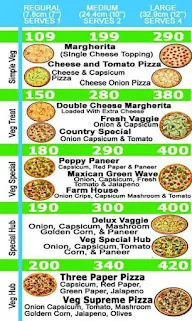 Godly Pizza menu 1