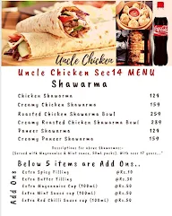 Uncle Chicken- Shawarma, Biryani And Momos menu 1