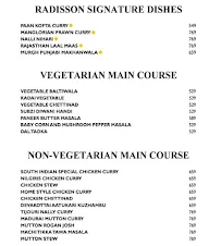 One Atria Cafe - Radisson Blu Atria menu 1