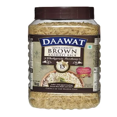 Daawat Basmati Rice - Brown (quick Cooking) - 1 kg