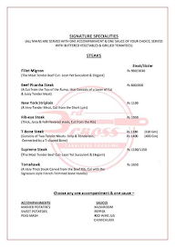 3Rd Cross Steakhouse & Grills menu 6