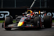 Max Verstappen on track during the F1 Grand Prix of Mexico at Autodromo Hermanos Rodriguez on October 30, 2022 in Mexico City, Mexico.