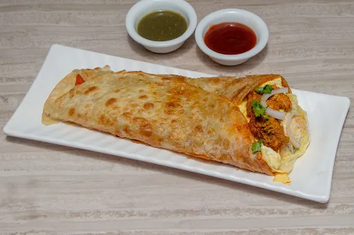 Double Egg Chicken Cheese Kathi Roll