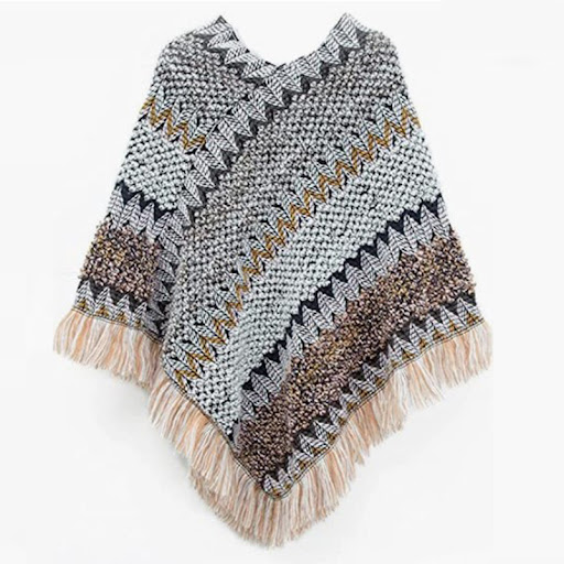 Title 1, Womens Retro Ethnic Green Hedge Shawl