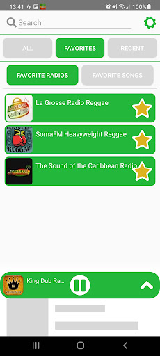 Screenshot Reggae Radios