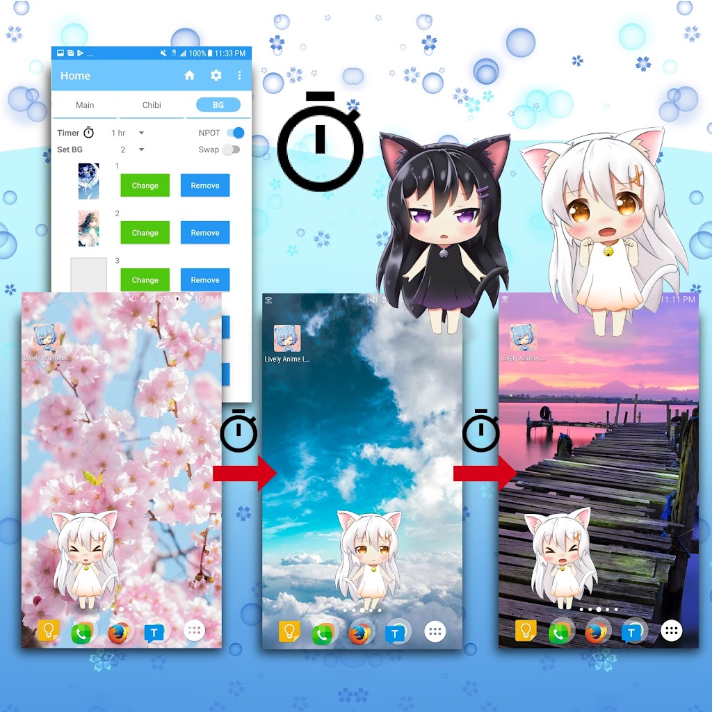 かわいい賑やかなアニメライブ壁紙 アンドロイド用 Apk ダウンロード