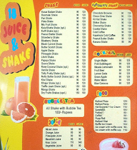 Mayank Juice Shop menu 1