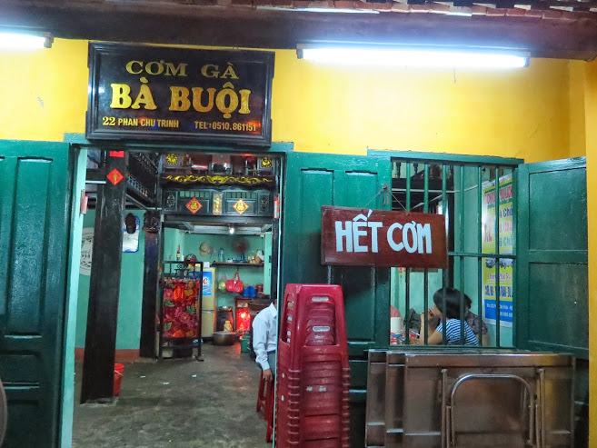 cơm gà bà Buội ở Hội An lang thang