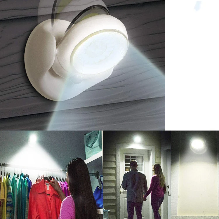 Inductie gangverlichting met 360 graden infrarood sensor. Bewegingsdetectie voor automatische nachtverlichting, veilig en energiezuinig.