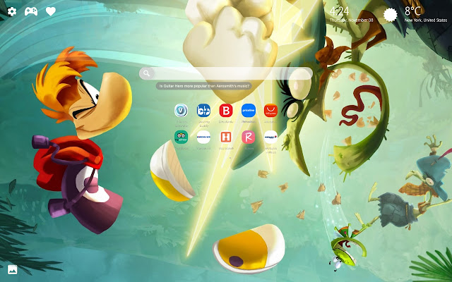 Rayman Legends Wallpaper HD New Tab Theme