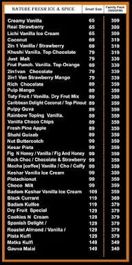 Nature Fresh Ice Spice menu 4