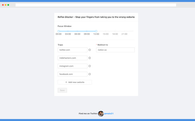 Reflex Blocker chrome extension
