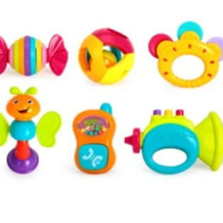 Baby Rattle Baby Hand Grasping Toy Develops motor skills and sensory stimulation. Safe and fun toy for infants. Encourag