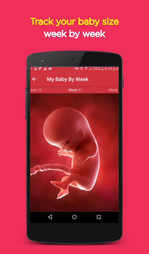 Android application SaferMom Pregnancy App screenshort