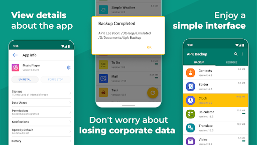 Screenshot APK Backup & App Recovery