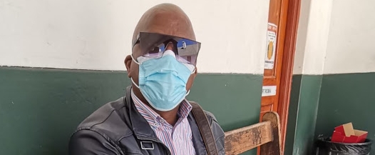 Nelson Mandela Bay Municipality supply chain officer Sox Nkanjeni, found guilty of culpable homicide, outside the Somerset East Regional Court. He said he had been surprised by the victim, a stranger, in his wife's home.