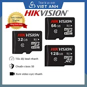 Thẻ Nhớ Điện Thoại, Thẻ Nhớ Camera Micro Sd Hikvision 32Gb 64Gb Class 10 Max Speed 80Mb/ - Bảo Hành Chính Hãng 7 Năm