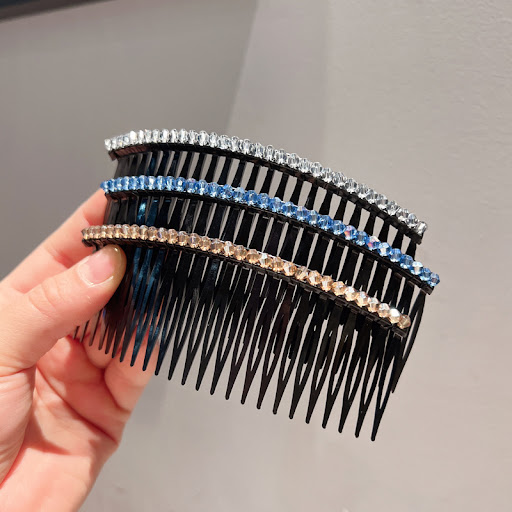 Title 3, Womens Crystal Hair Comb Organizing Box Keep y...
