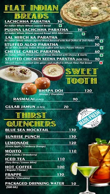 Amigos Den menu 