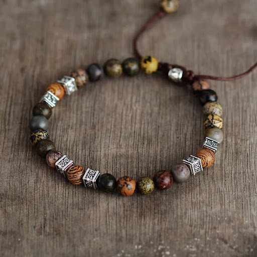 Title 3, Mens hand-woven adjustable bracelet, handcraft...