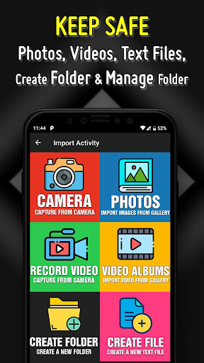 Hide Pictures and Videos by Calculator Vault