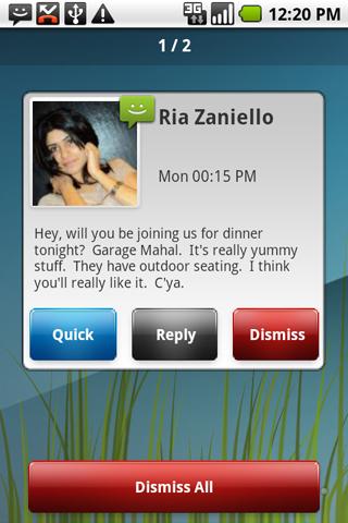 Missed Call and SMS Popup apk