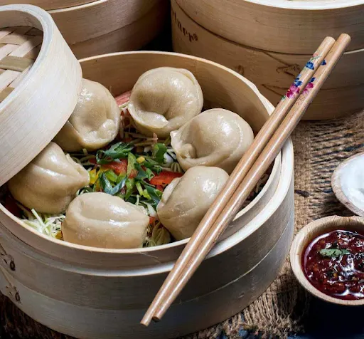 Chicken Cheese Steamed Dimsums [6 Pieces]