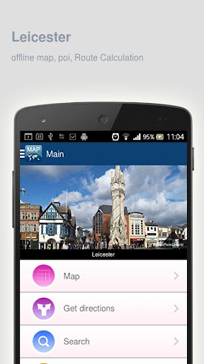 Leicester Map offline
