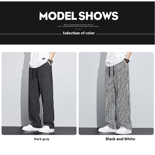 Title 15, Loose Drooping Straight-Leg Pants