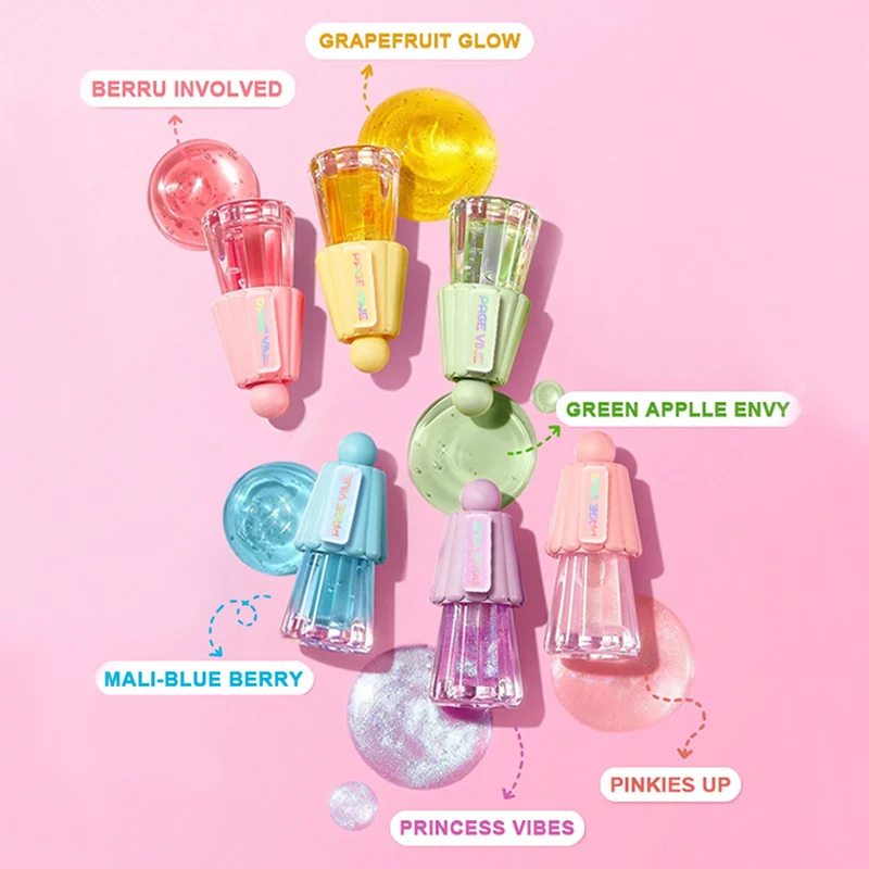 Jelly Big Brush Lip Gloss Moisturizing Lasting Fade Lip Lines