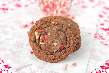 Chocolate Peppermint Crunch Cookies