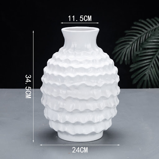 Title 1, Pure Color Irregular Wave Ceramic Vase perfect ...