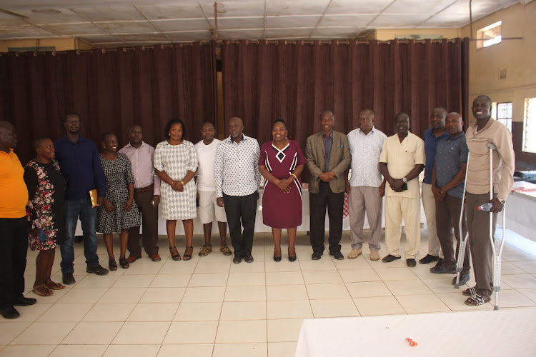 Nyanza region elected officials pose for a group photo after the elections