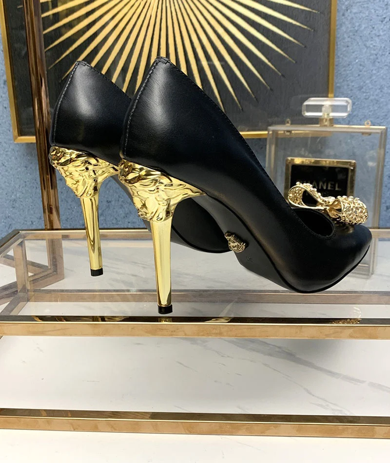 Title 7, Sapatos Stiletto Primavera/Outono com laço de s...