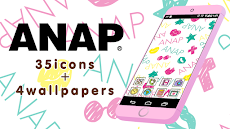 アイコンきせかえ アナップ Anap カラフルな壁紙付き Androidアプリ Applion