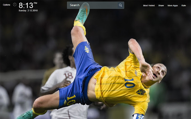 Ibrahimovic Wallpapers Theme New Tab