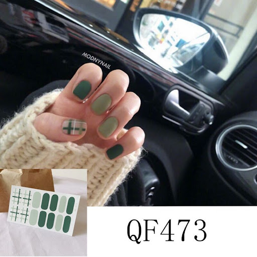 Title 11, 3D Diamond Nail Stickers 14 waterproof nail sti...