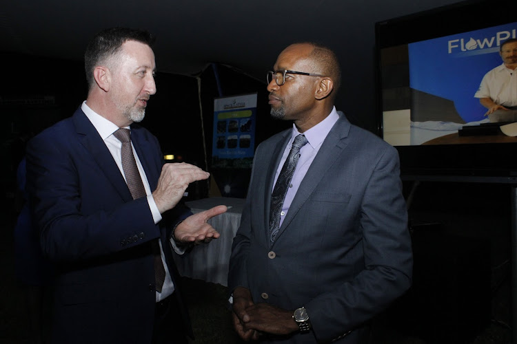 African Supplies Limited MD Joe Collins and media personality Michael Gitonga