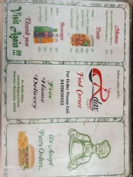 Relax Food Corner menu 1