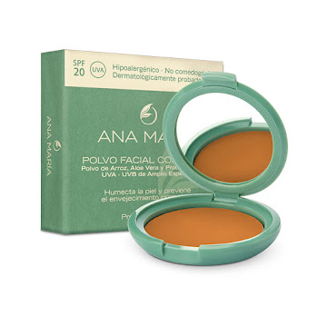 Polvo Compacto Ana María Con Spf20 Marrón x 15 gr  