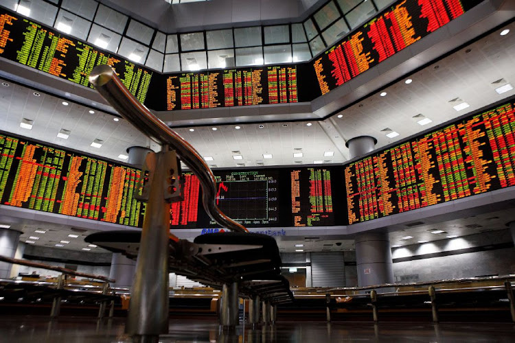Stock prices displayed inside the trading gallery of the RHB Investment Bank Bhd. headquarters in Kuala Lumpur, Malaysia, on November 21 2022. Picture: Samsul Said/Bloomberg