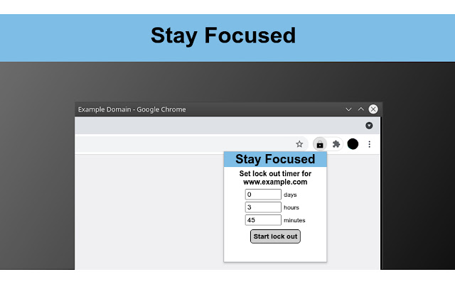 Stayed focused chrome extension